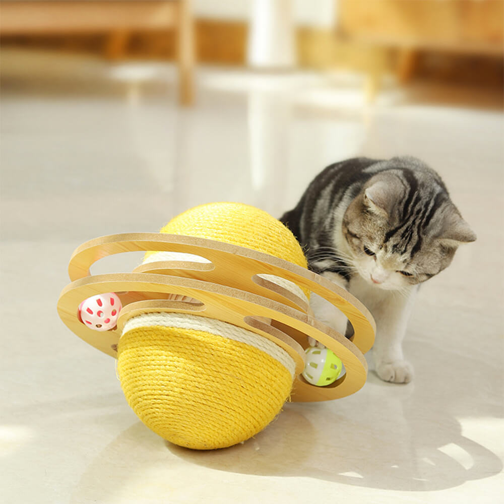 Sisal Scratching Ball Interactive Cat Toy