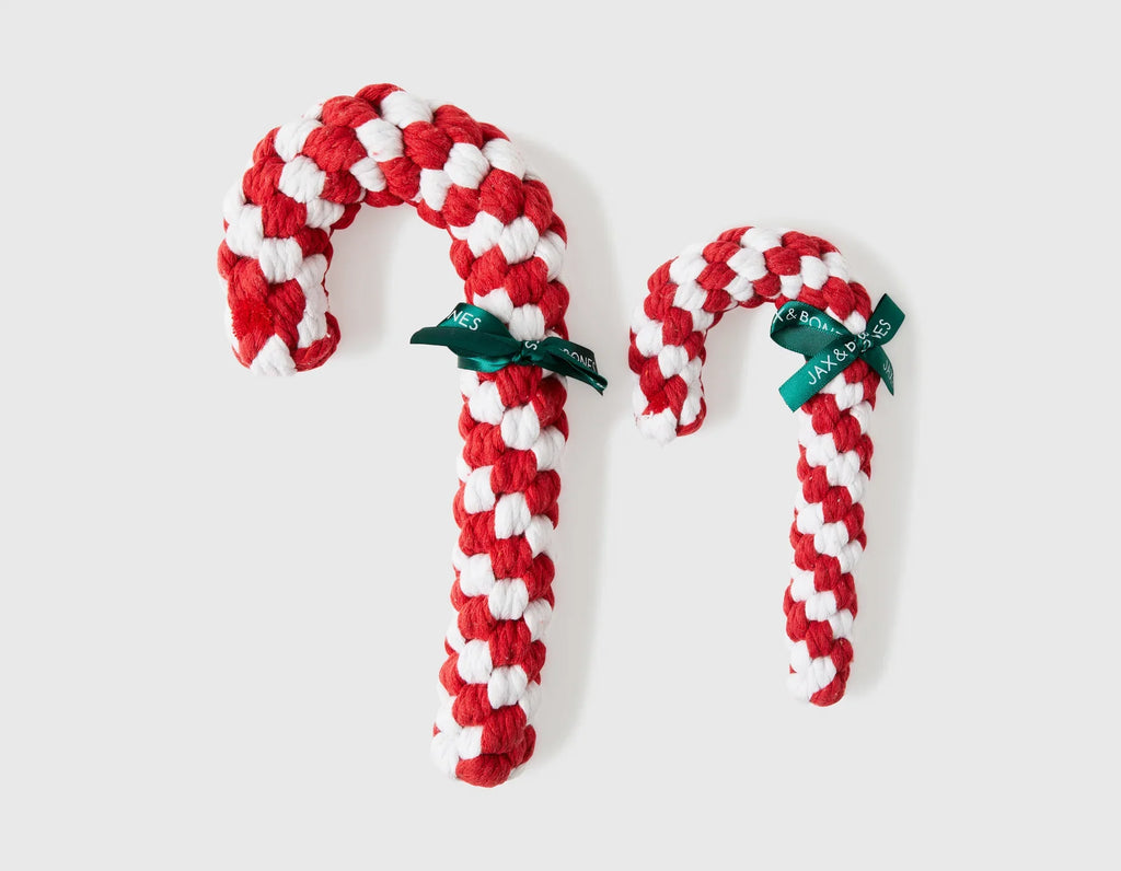 Candy Cane Rope Toy 12"