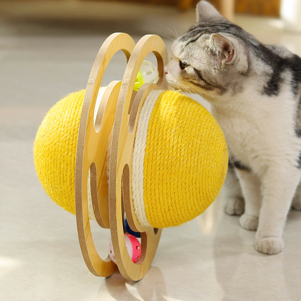 Sisal Scratching Ball Interactive Cat Toy