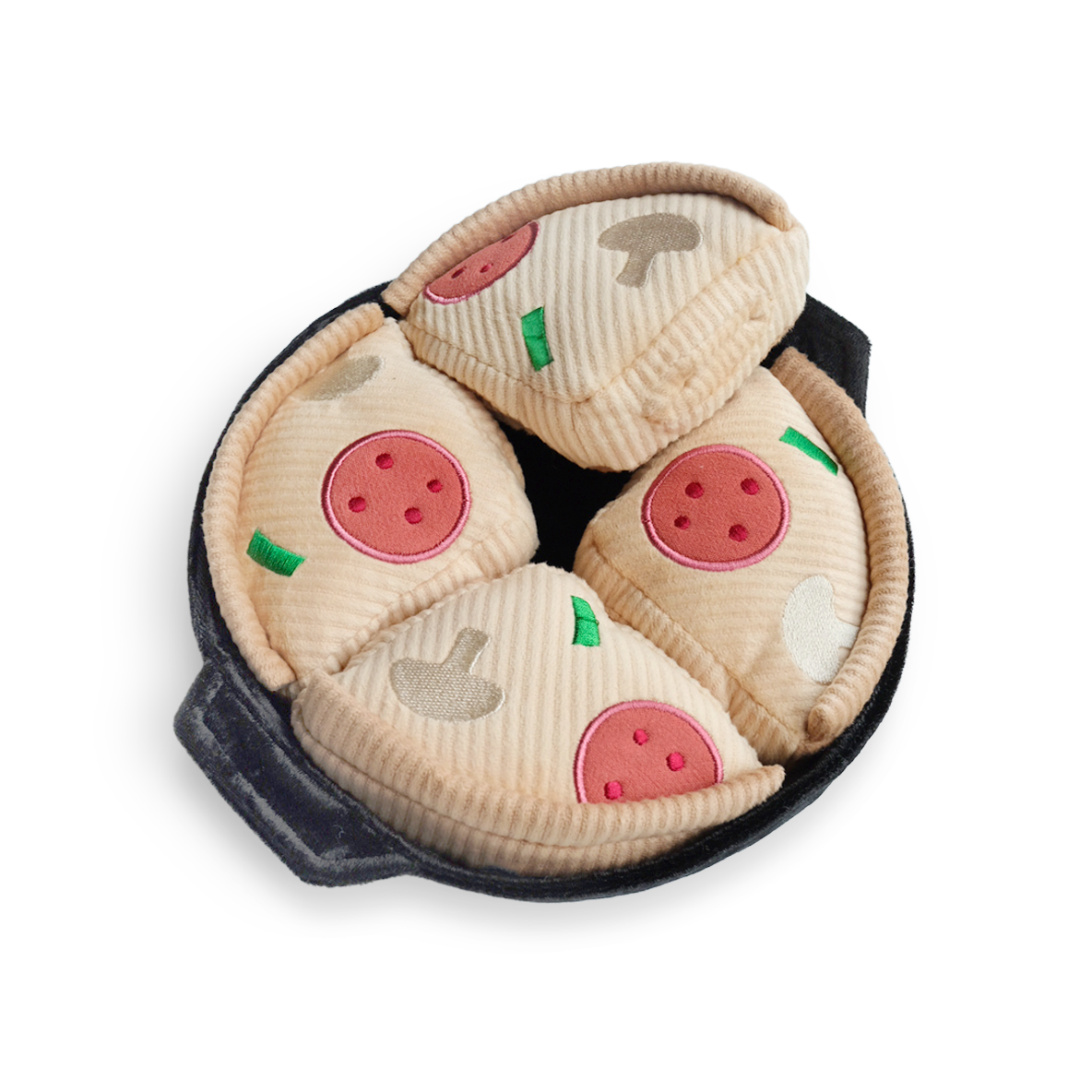 Deep Dish Pizza Dog Toy