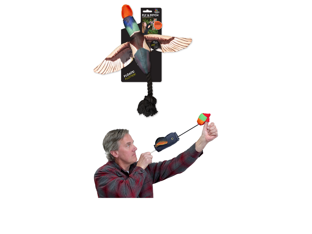 Fly & Fetch Launching Toy Duck