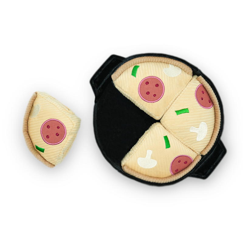 Deep Dish Pizza Dog Toy
