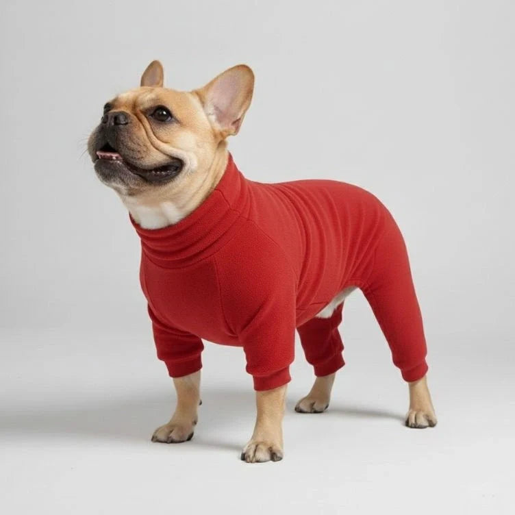 Cozy Fleece Dog Pajamas - Perfect Sleepwear for Large Dogs
