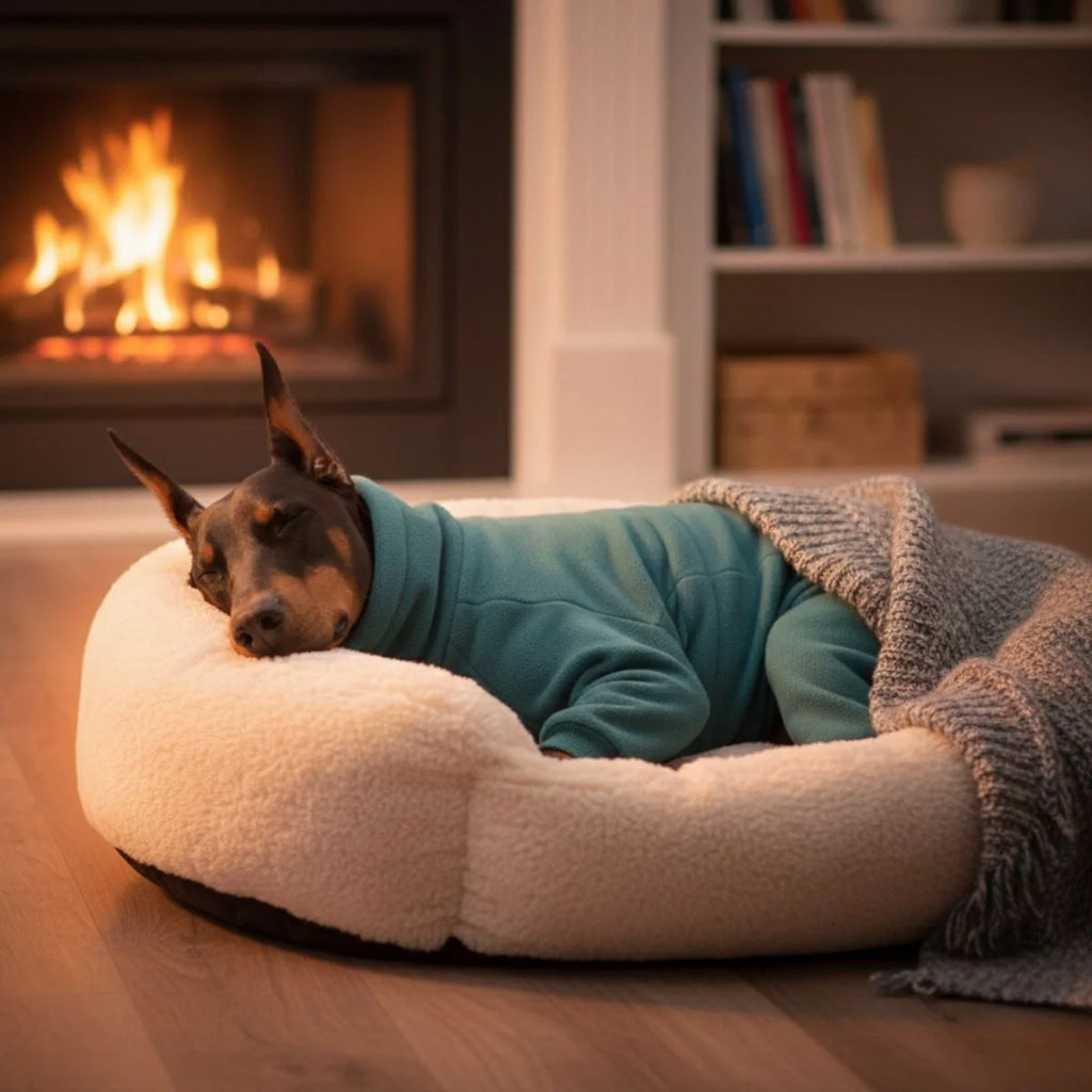 Fleece Dog Suit – Cozy and Full-Body Warmth for Cold Weather