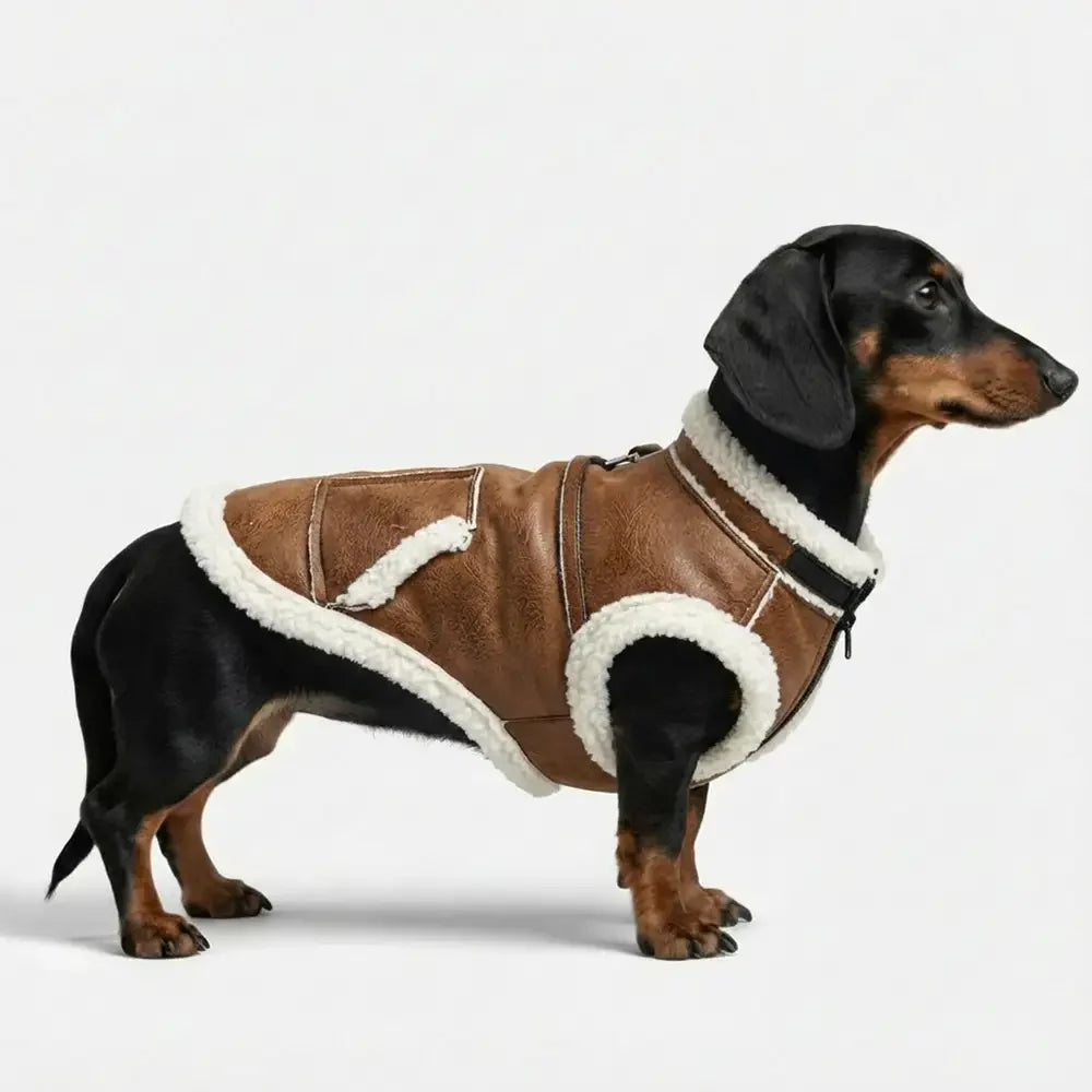 Retro Suede Dog Vest For Small Dogs