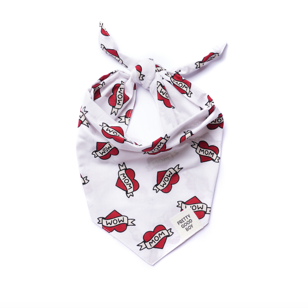 Love Mom Dog Bandana