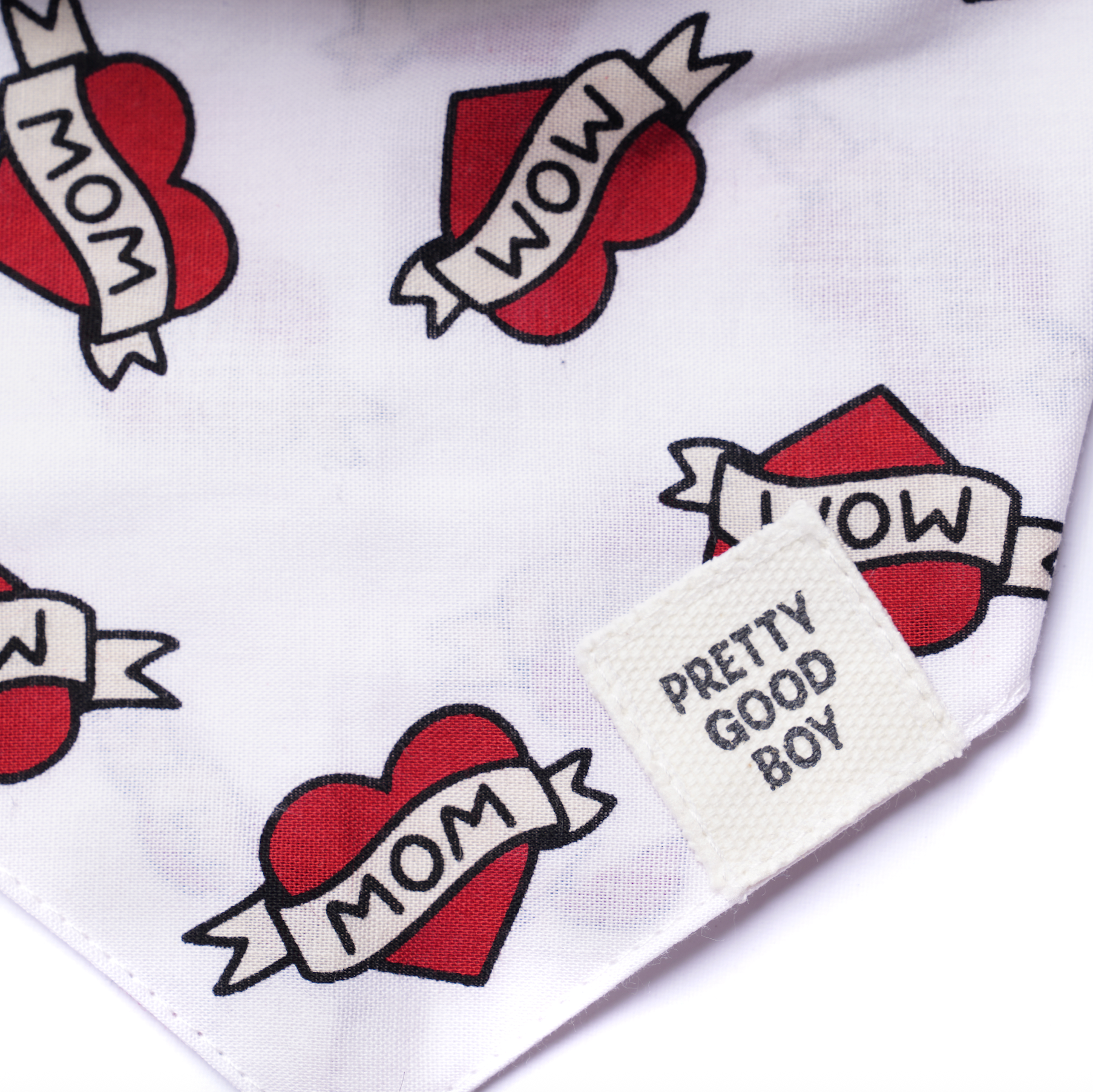 Love Mom Dog Bandana