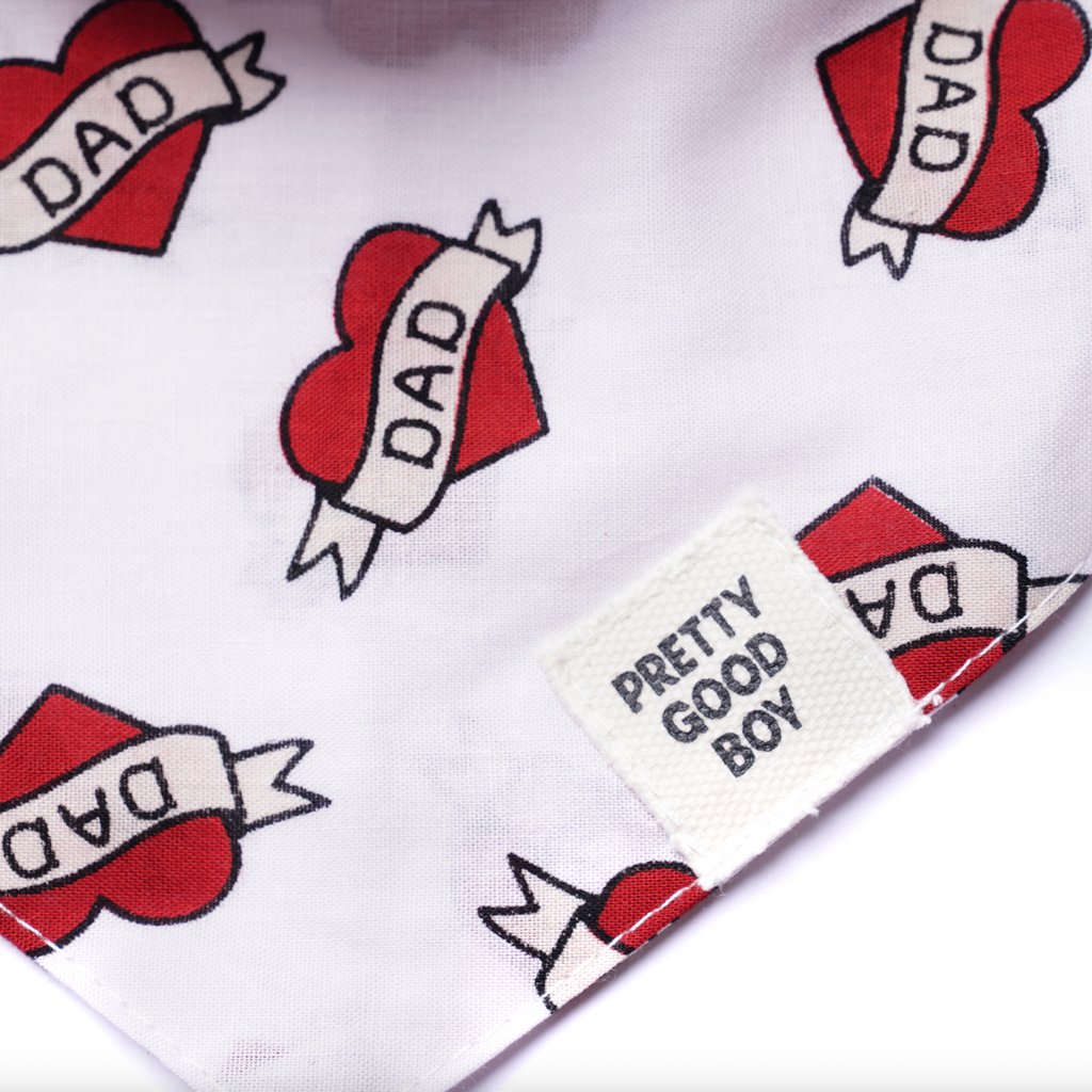 Love Dad Dog Bandana