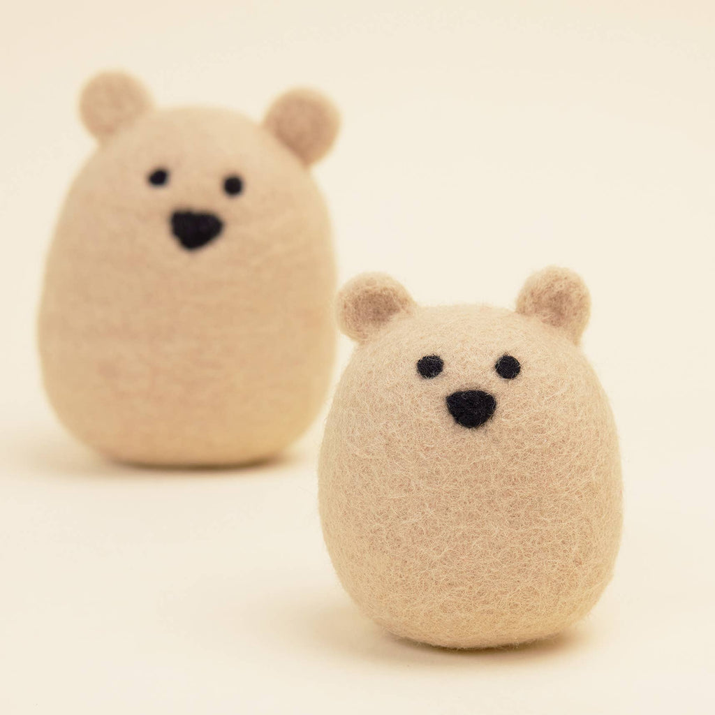 Wool Polar Bear Toy