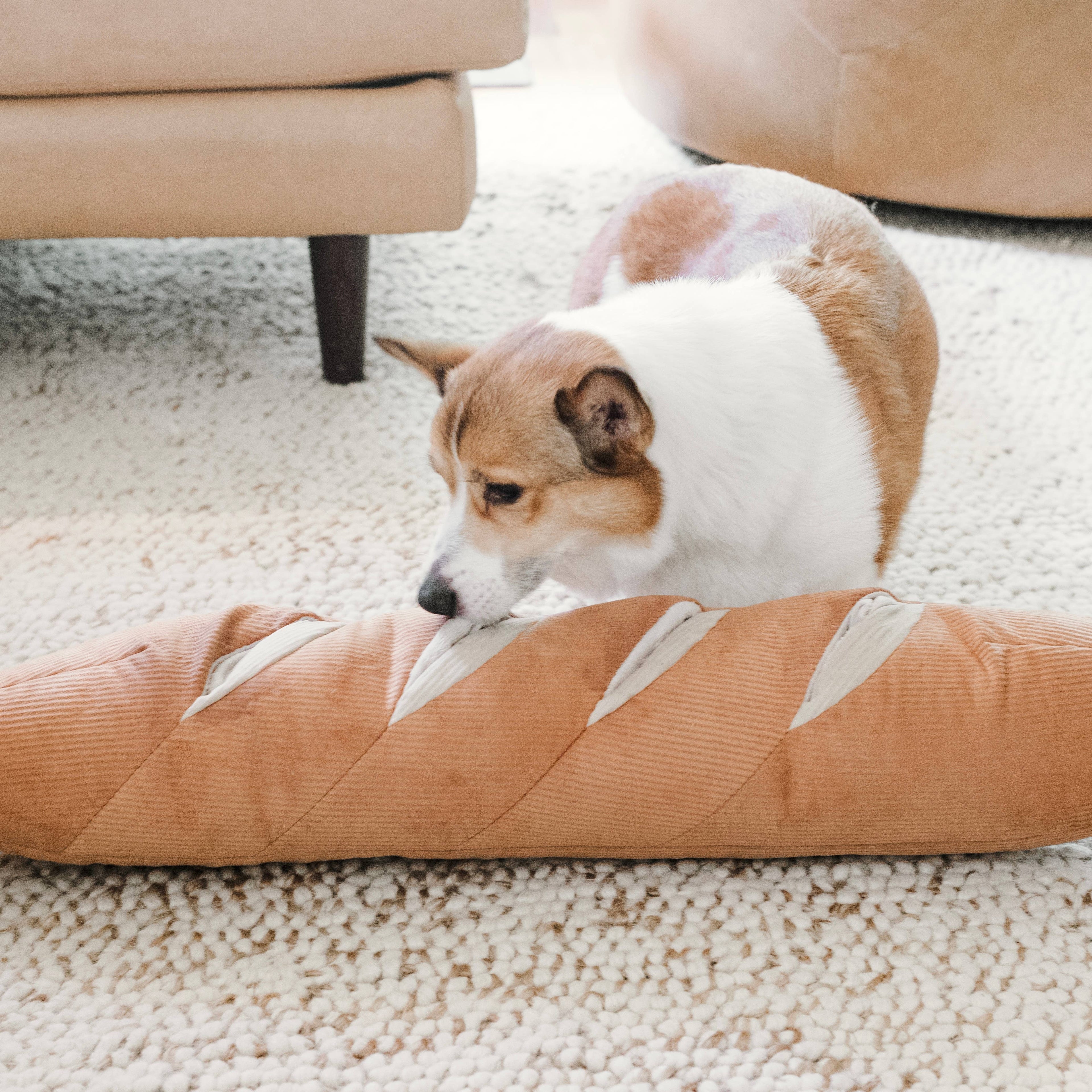 Giant Baguette Dog Toy