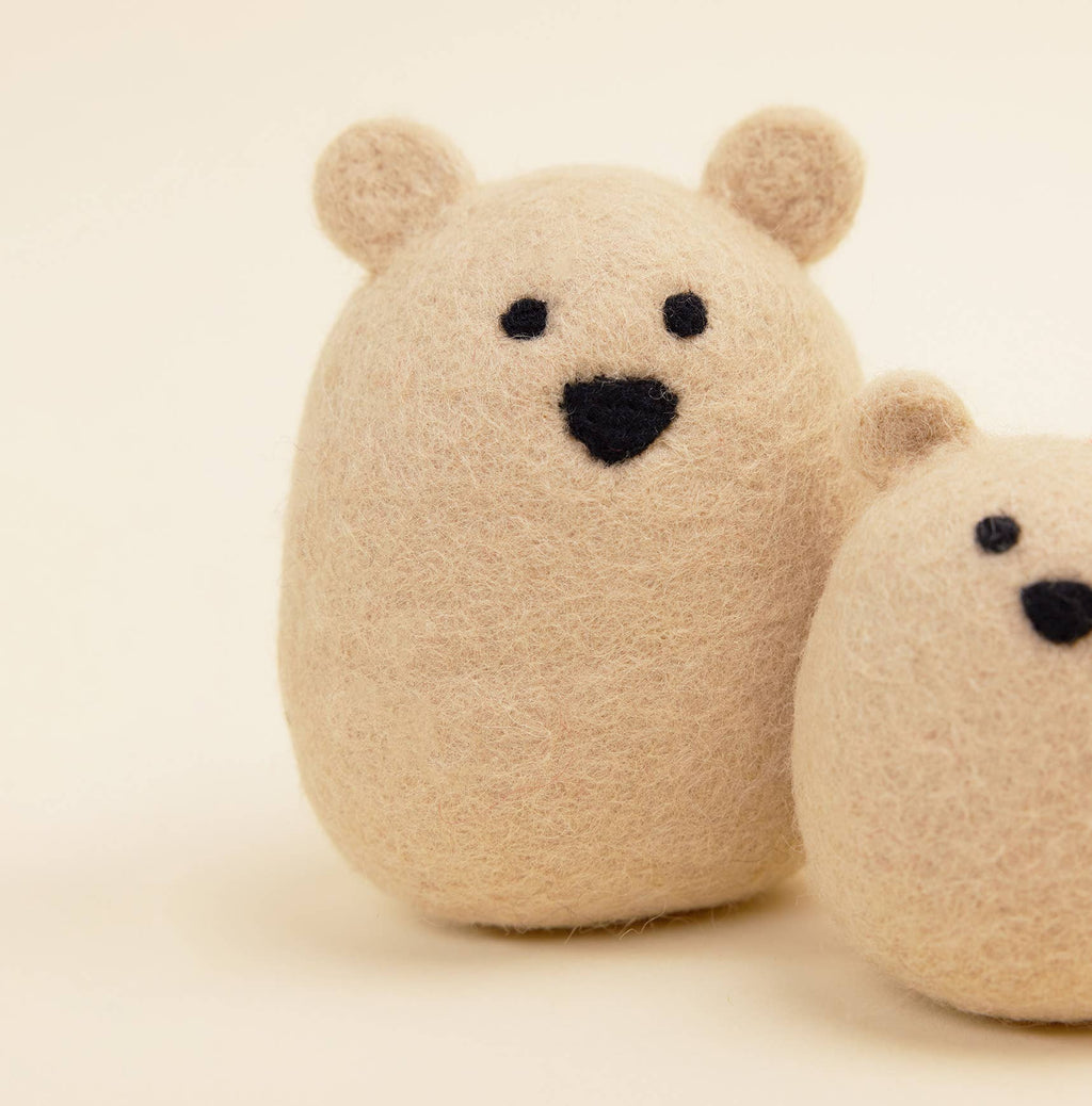 Wool Polar Bear Toy