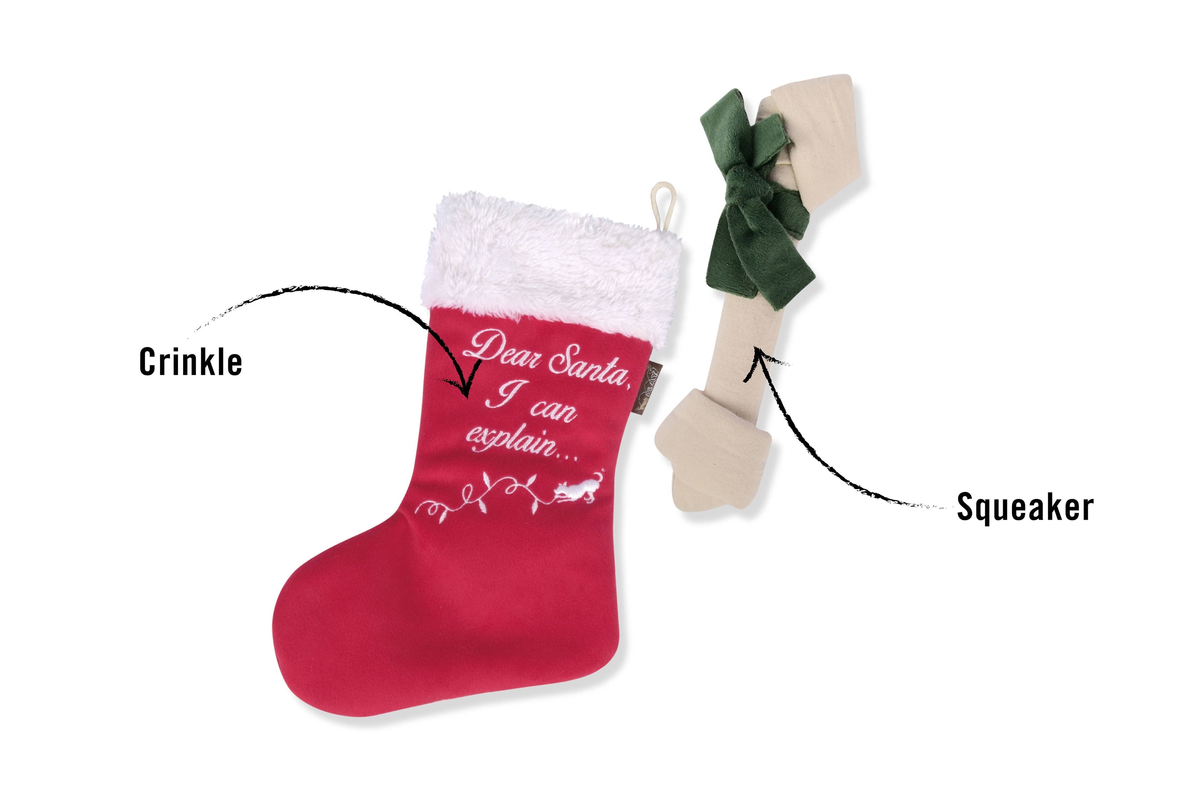 Merry Woofmas Good Dog Stocking Toy