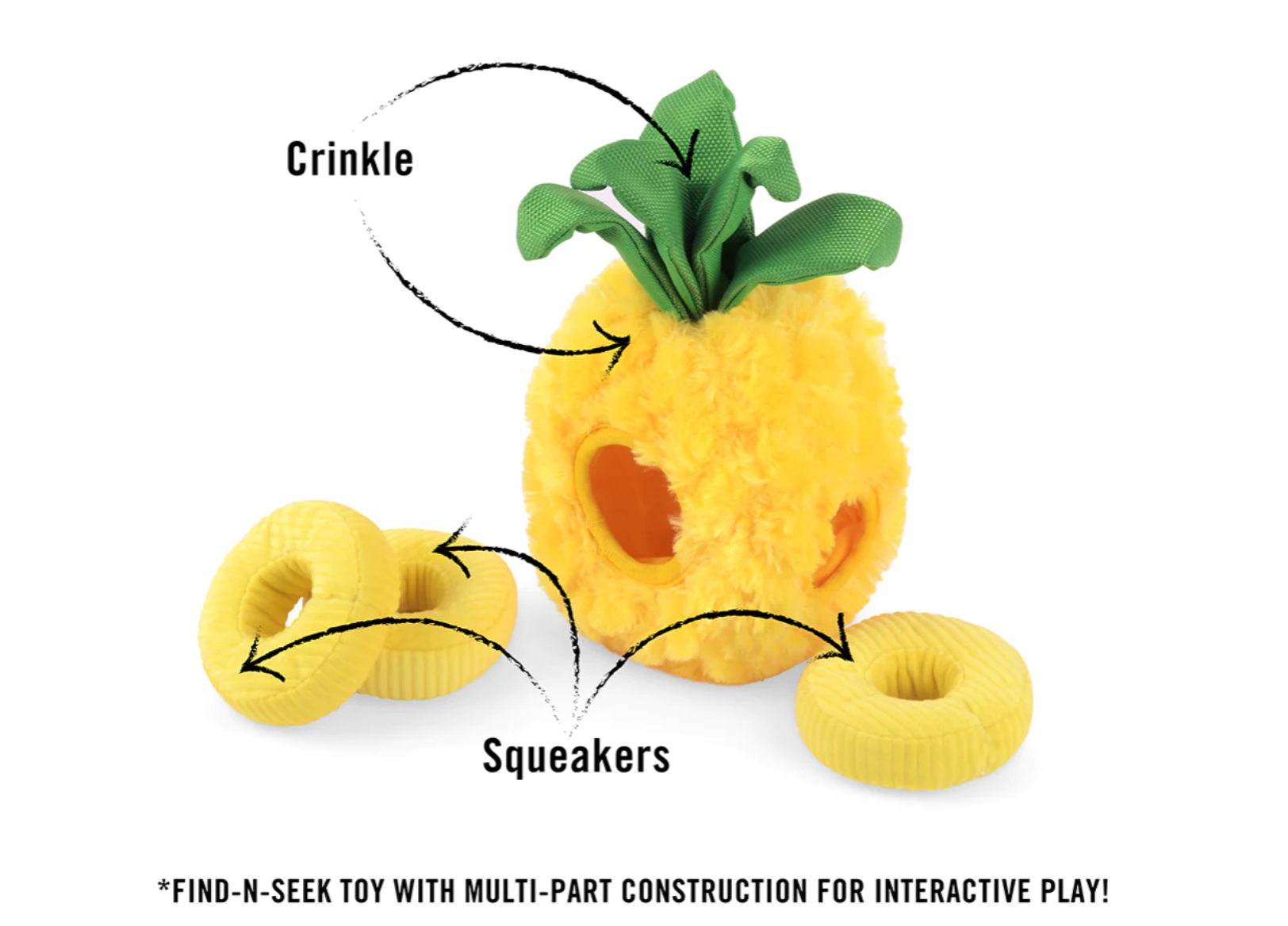 Tropical Paradise Paws Up Pineapple Toy